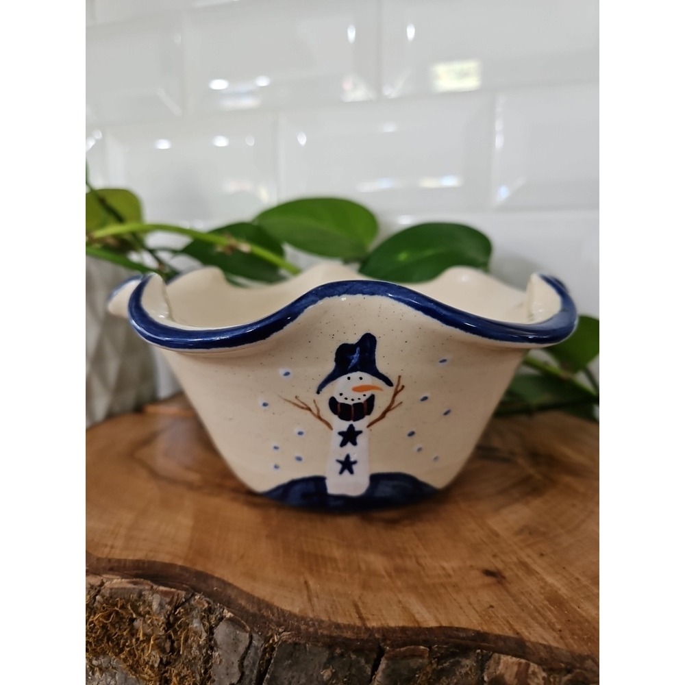 Vintage SNOWMAN POTTERY‎ Bowl